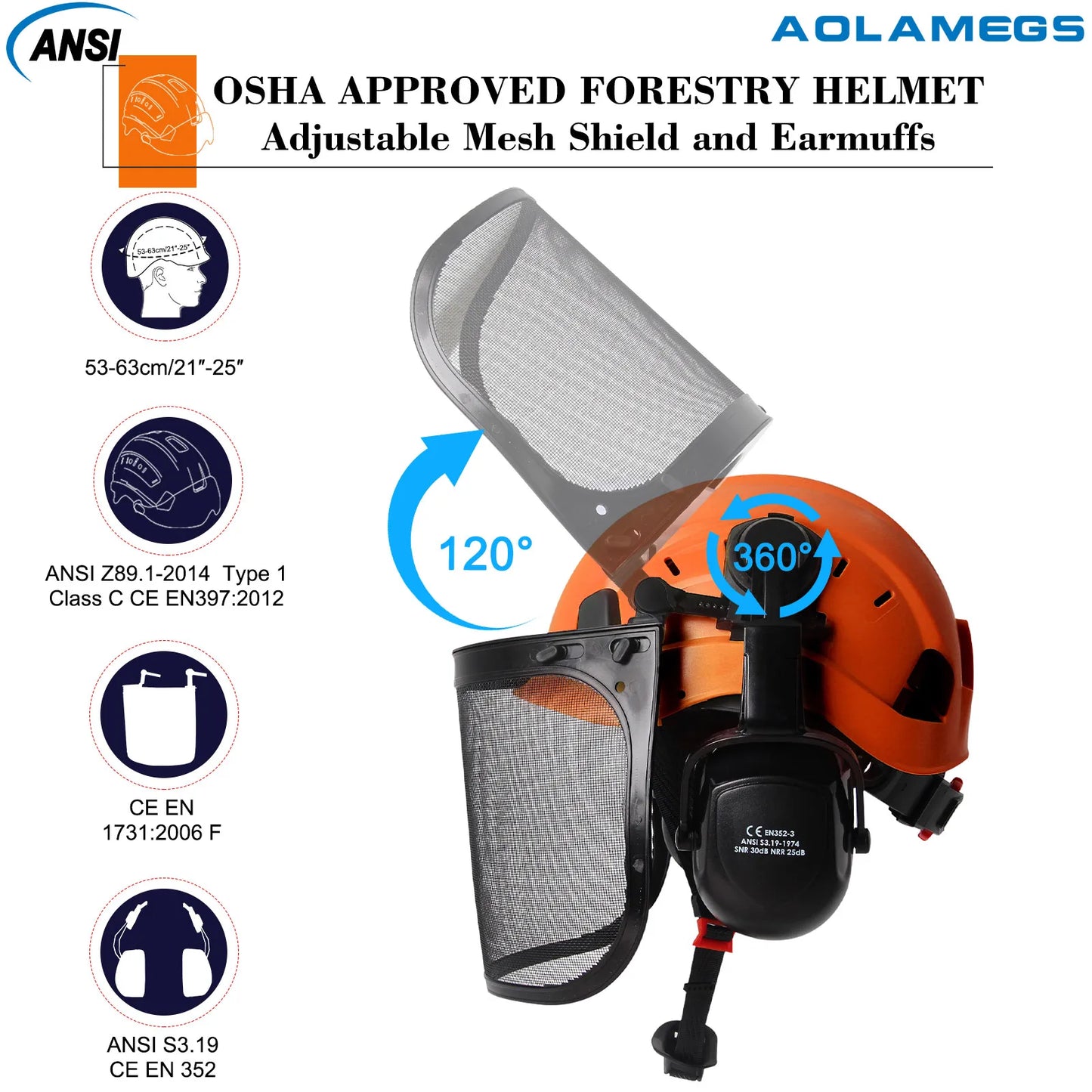 ProGuard Safety Helmet with Goggles