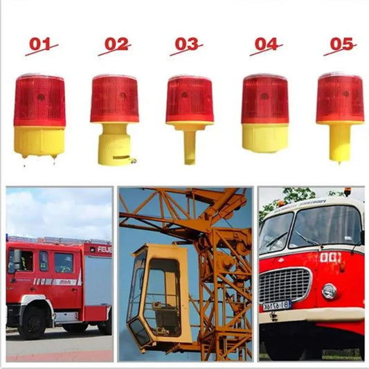 Solar LED Traffic Warning Beacon Light