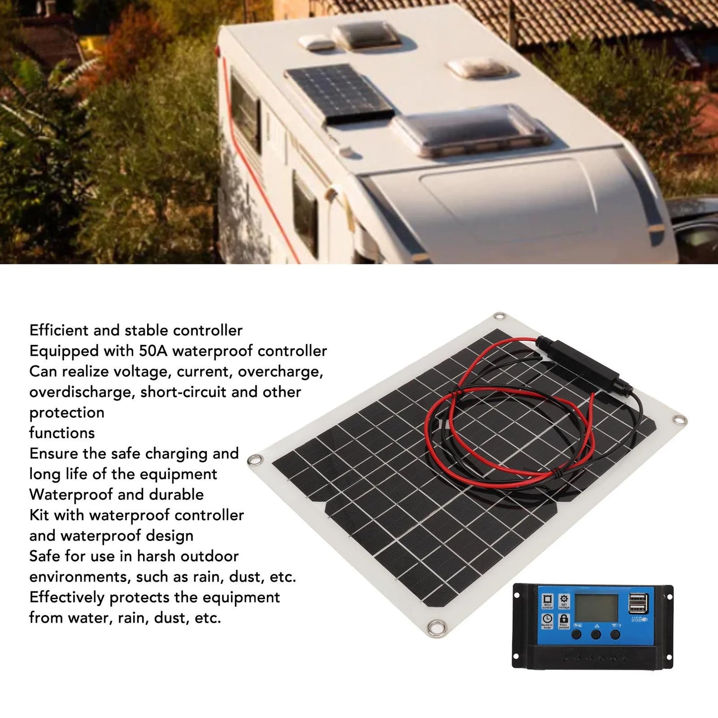 SolarMax 300W Portable Solar Panel Kit