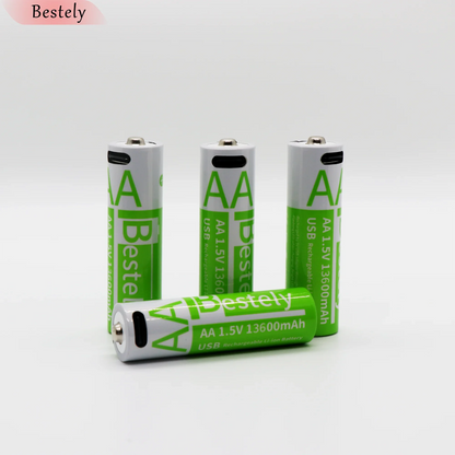 UltraCharge 1.5V Rechargeable AA Batteries (13600mAh)