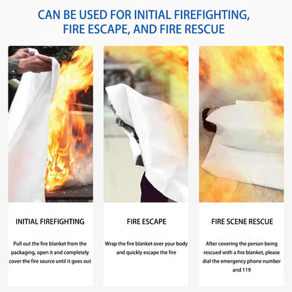 Emergency Fiberglass Fire Blanket