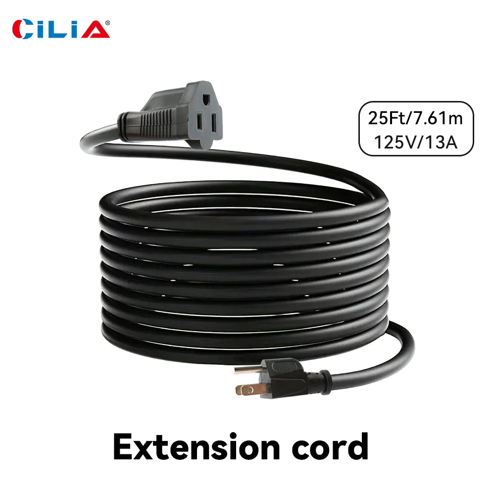 CILIA Heavy-Duty 25FT Extension Cord