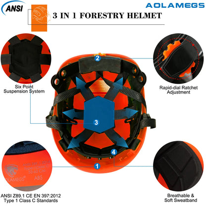 ProGuard Safety Helmet with Goggles