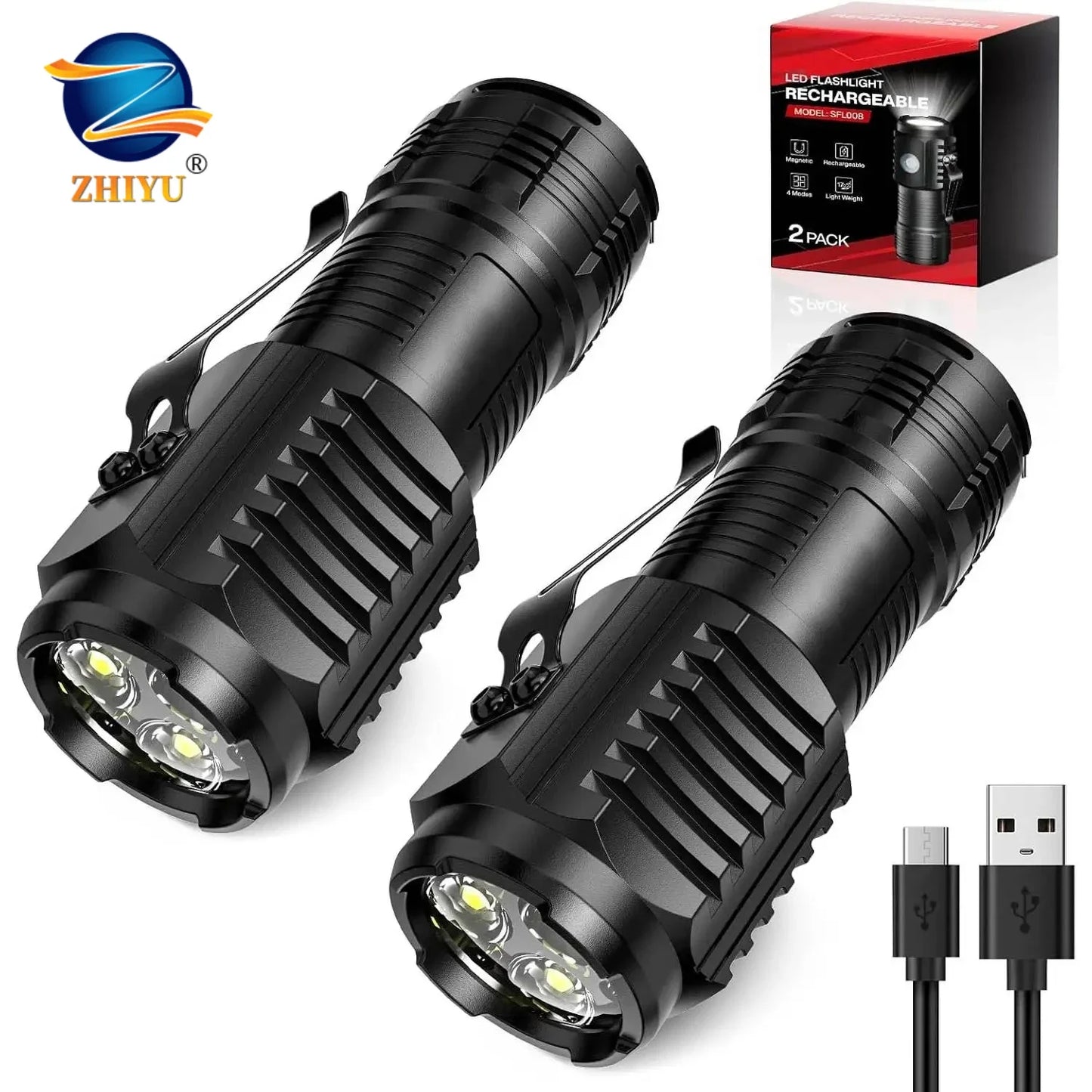 ZHIYU Rechargeable LED Flashlight