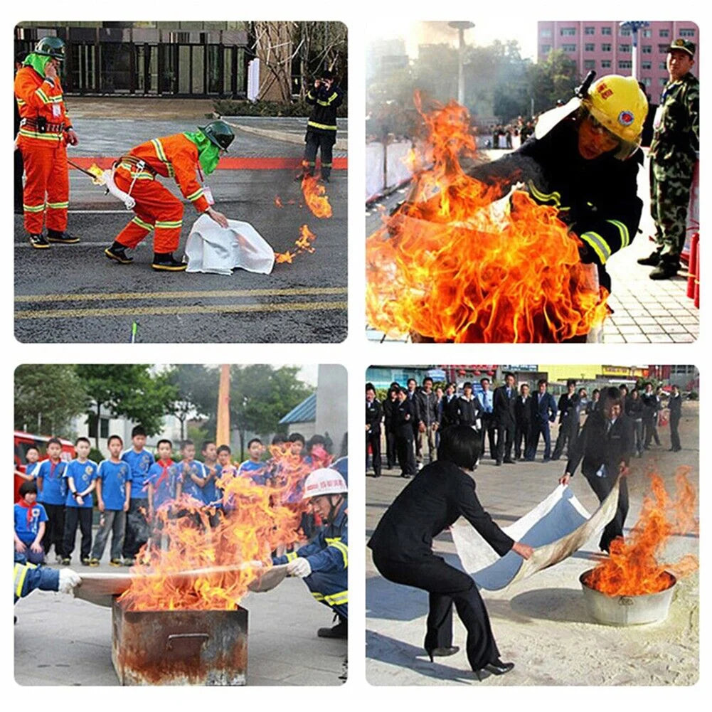 Emergency Fiberglass Fire Blanket