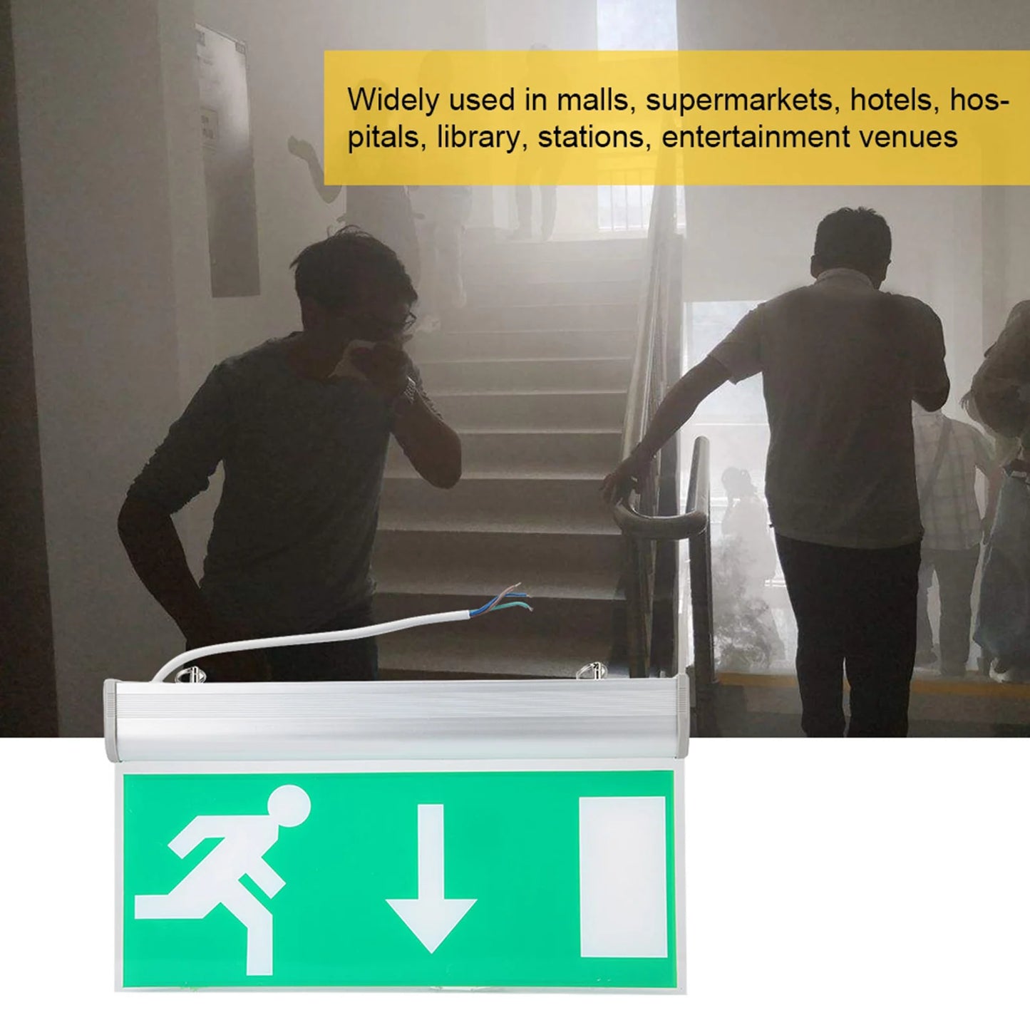 Acrylic LED Emergency Exit Sign Light